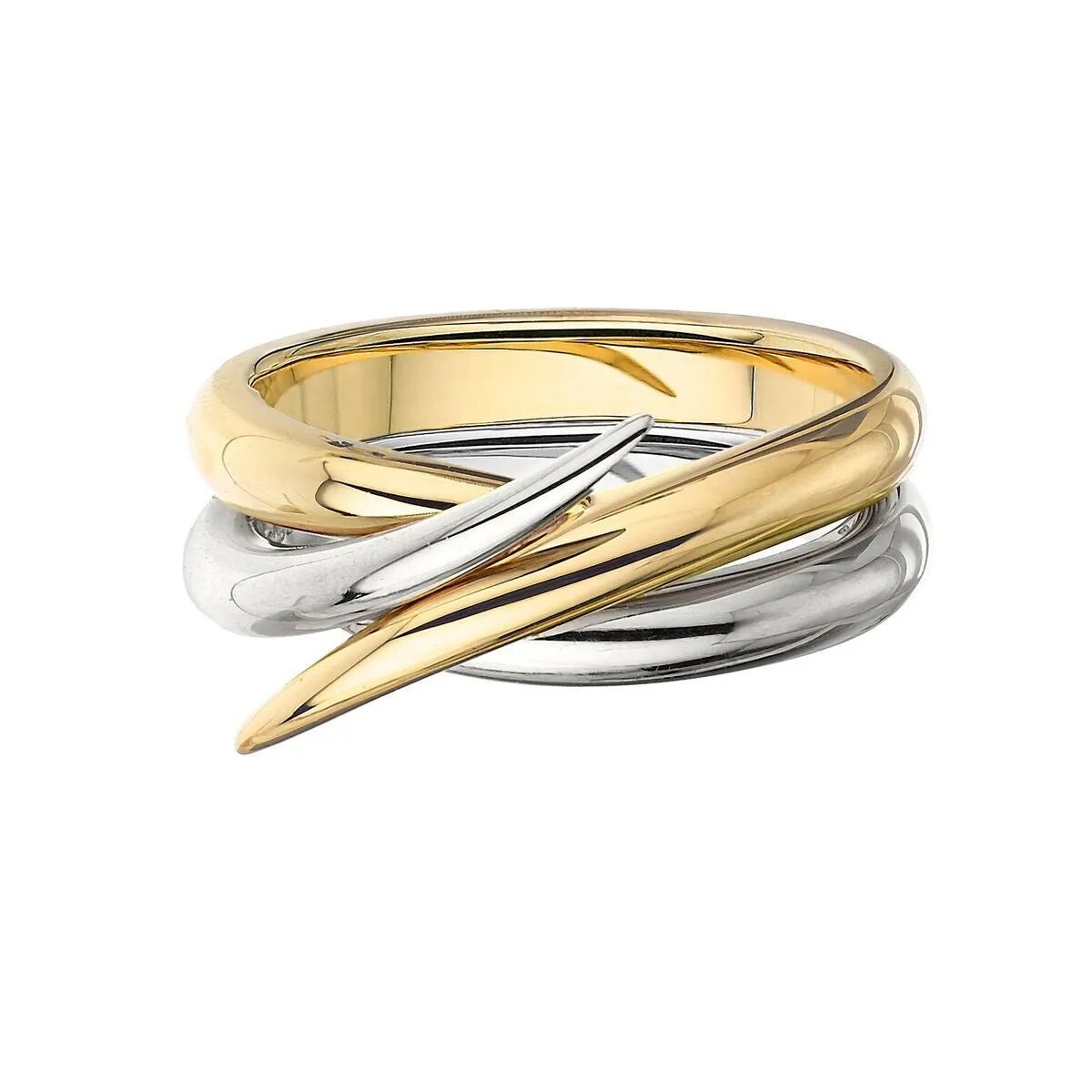 Shaun Leane Interlocking 18ct Yellow and White Gold Ring Set