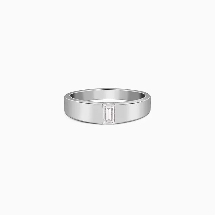 Silver Blaze Ring for Him