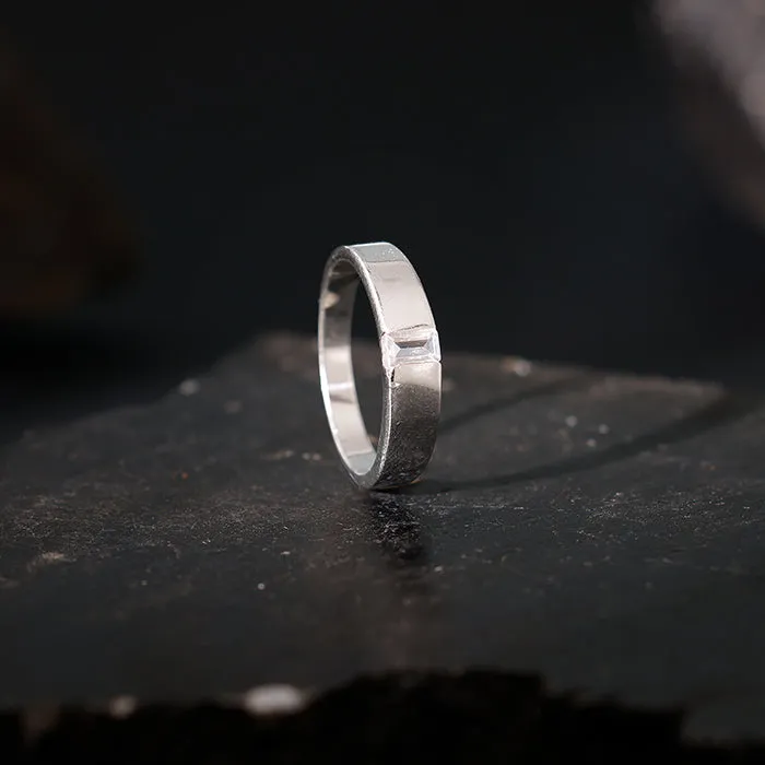 Silver Blaze Ring for Him