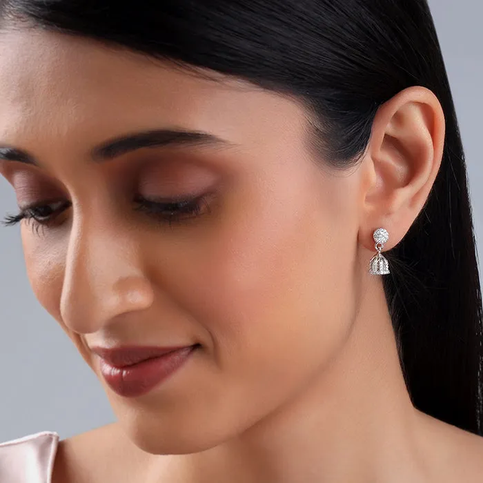 Silver Magadha Jhumki