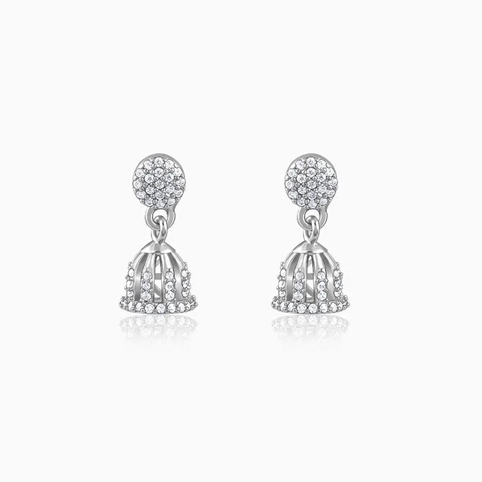 Silver Magadha Jhumki
