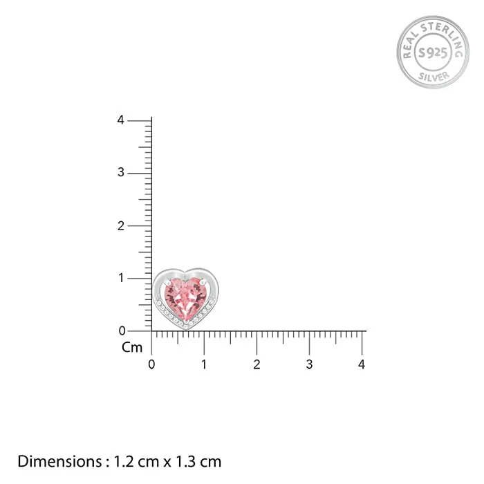 Silver Valentine Stud Earrings