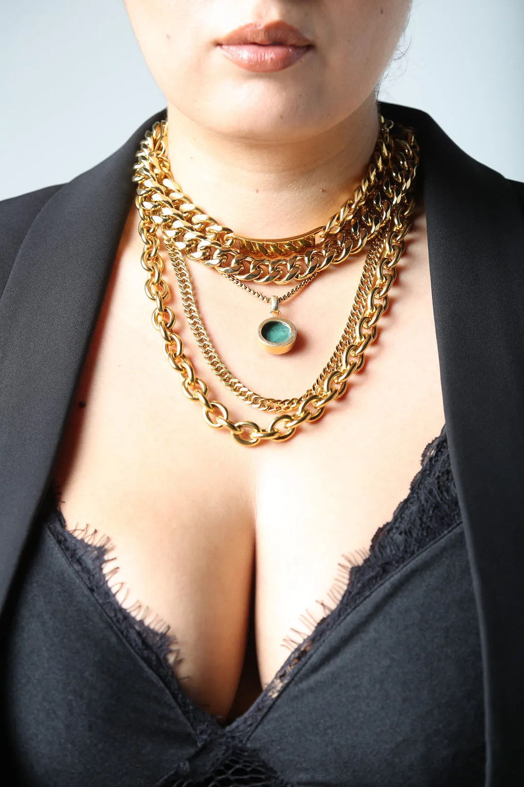 Small Cuban Gold Chain Necklace