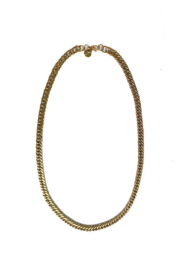 Small Cuban Gold Chain Necklace