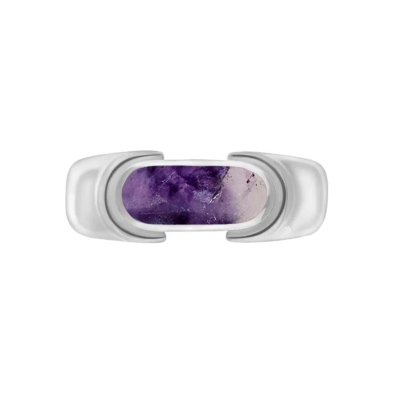 Sterling Silver Blue John Oval Dodgem Ring