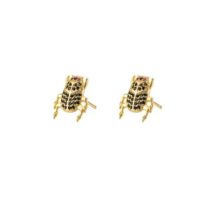 Sterling Silver Bug Stud Earrings