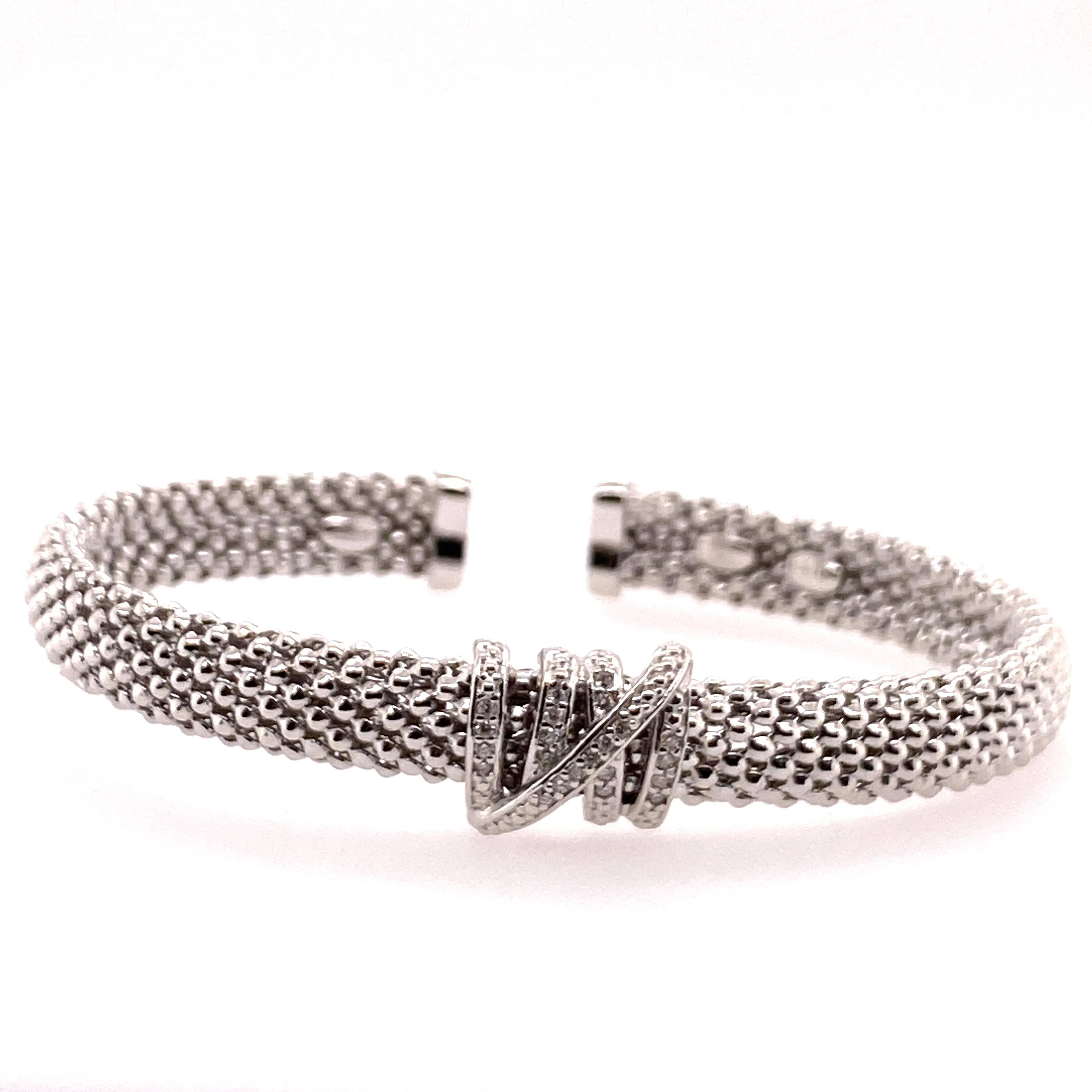 Sterling Silver Diamond Bracelet