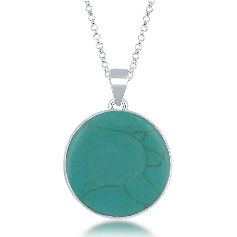 Sterling Silver Round Tree of Life Pendant Chain