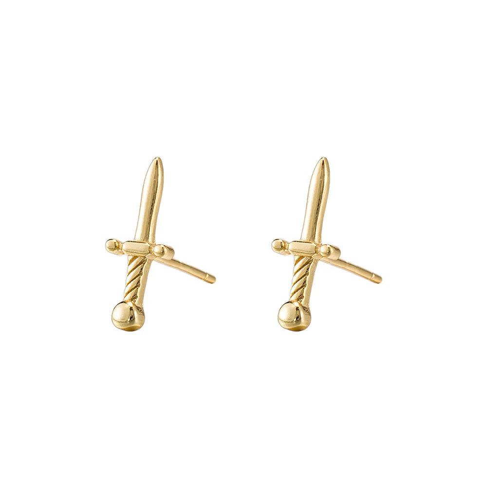 Sword Stud Earrings