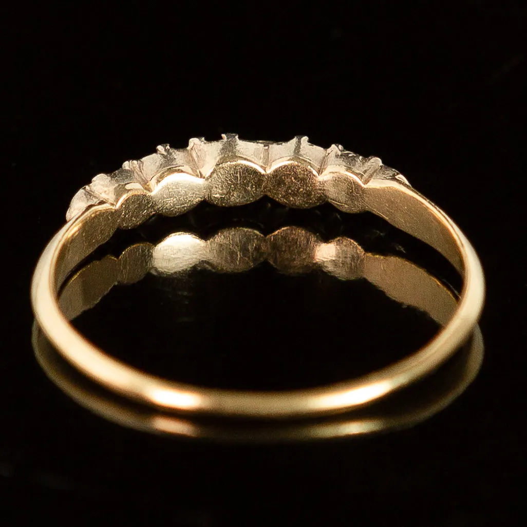 Table Cut Diamond Georgian Ring