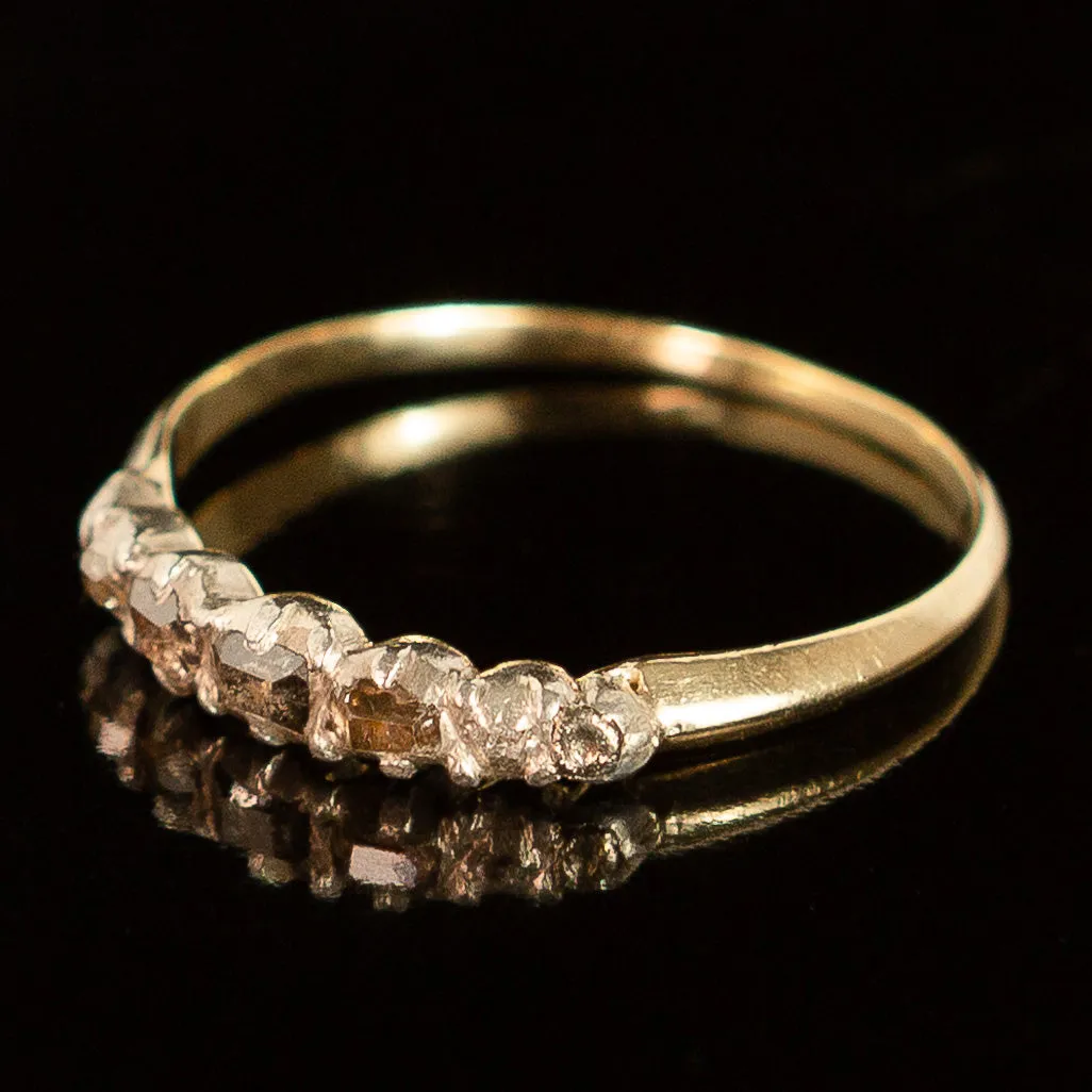 Table Cut Diamond Georgian Ring