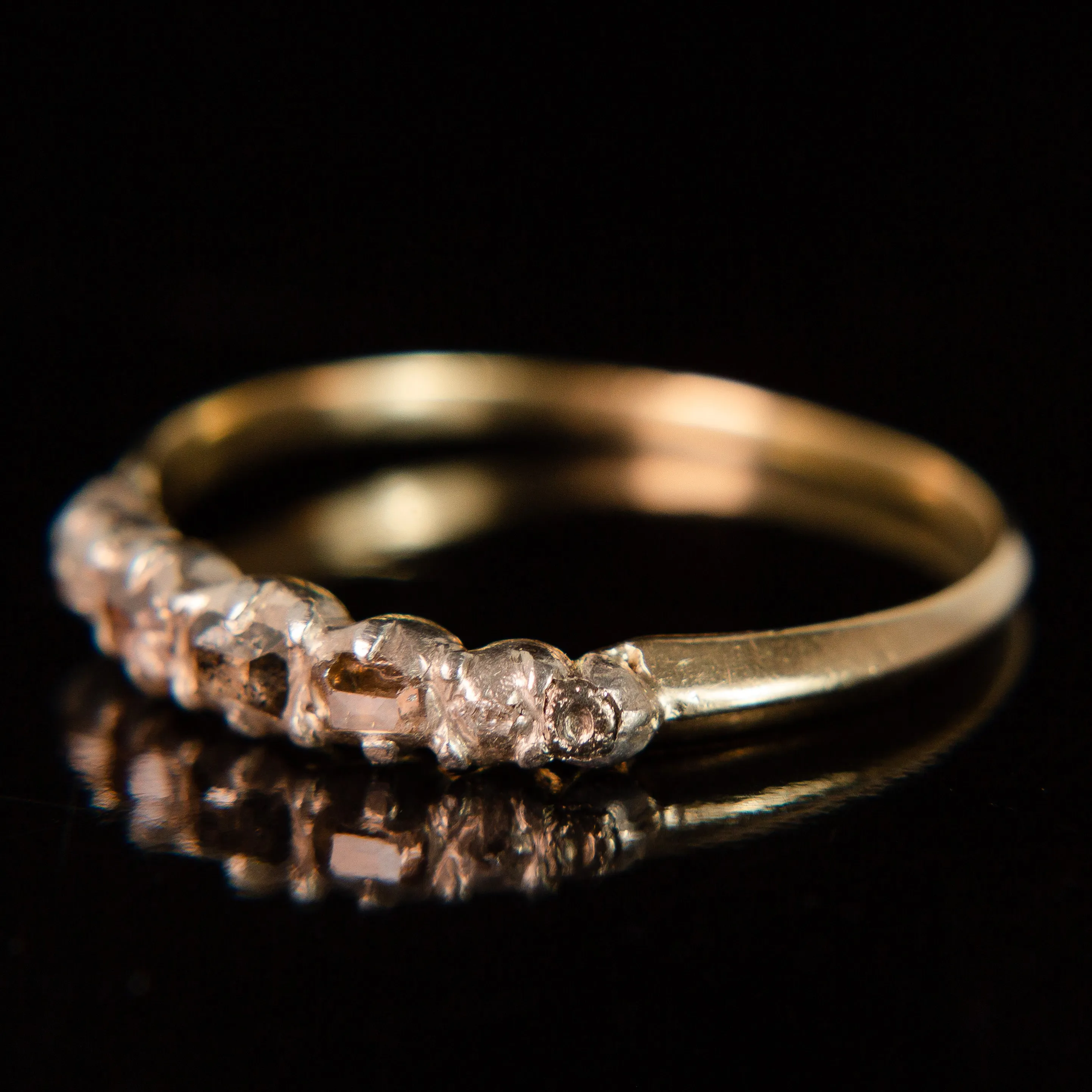Table Cut Diamond Georgian Ring