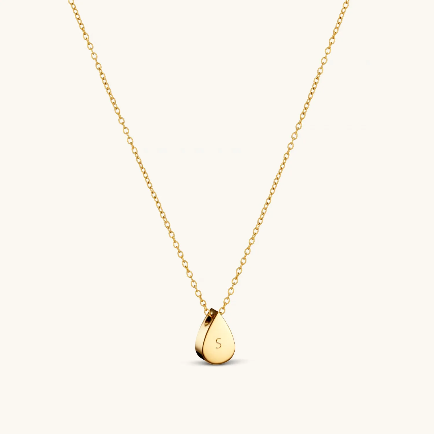 Teardrop Necklace in Gold