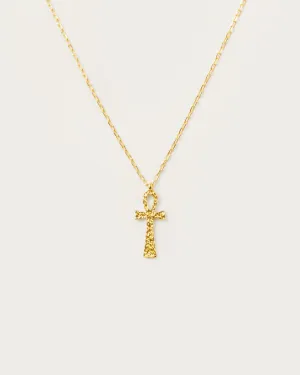Textured Ankh Necklace