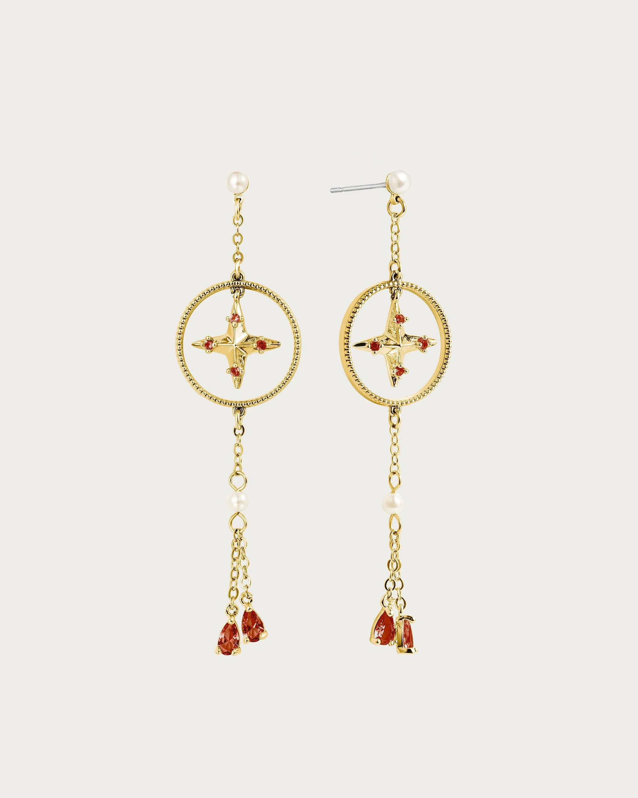 The Star Earrings in Gold