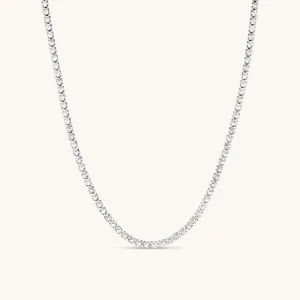 The Tennis Necklace Silver