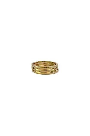 Thin Gold Ring Stack Set
