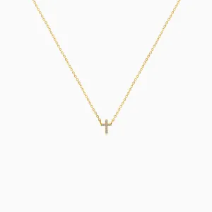 Tiniest Diamond Cross Necklace