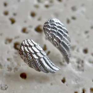 Tiny Wing Stud Earrings