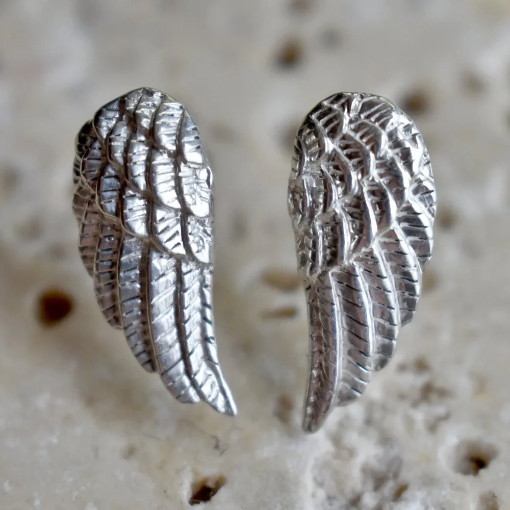 Tiny Wing Stud Earrings