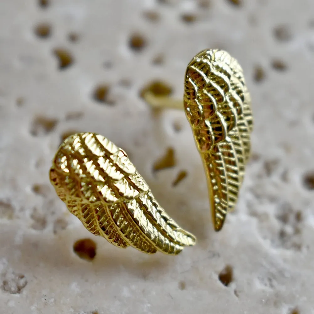 Tiny Wing Stud Earrings