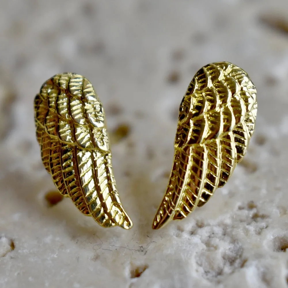 Tiny Wing Stud Earrings