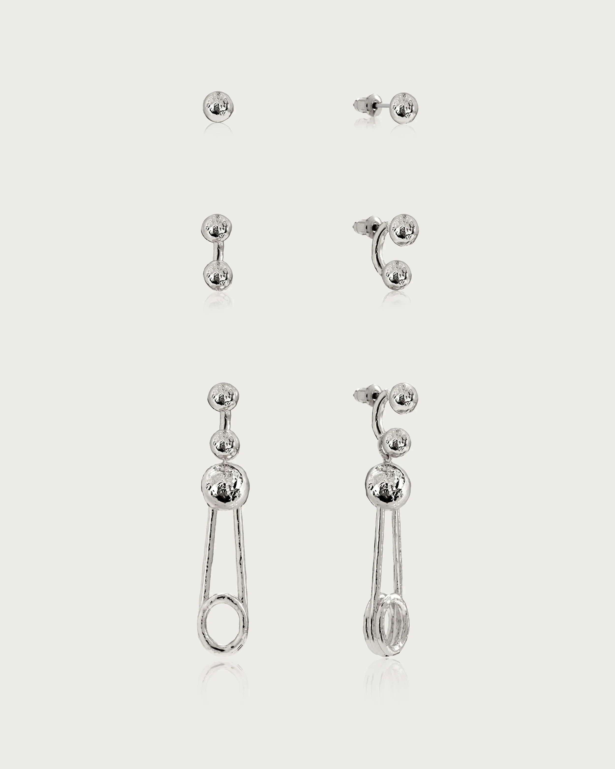 Trea Earrings in Silver