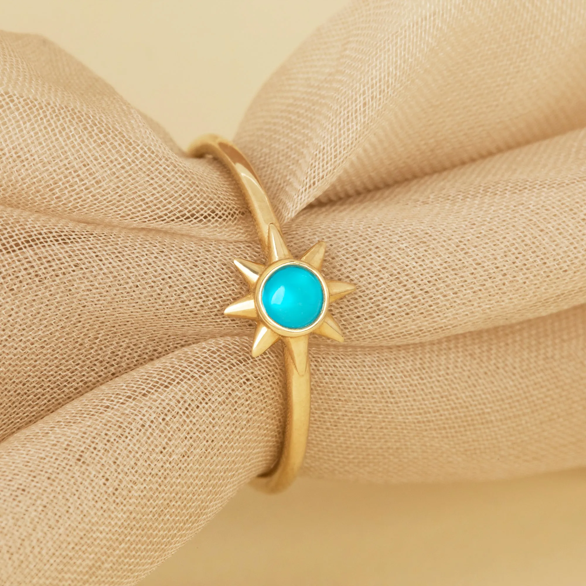 Turquoise Sun Ring, Winona
