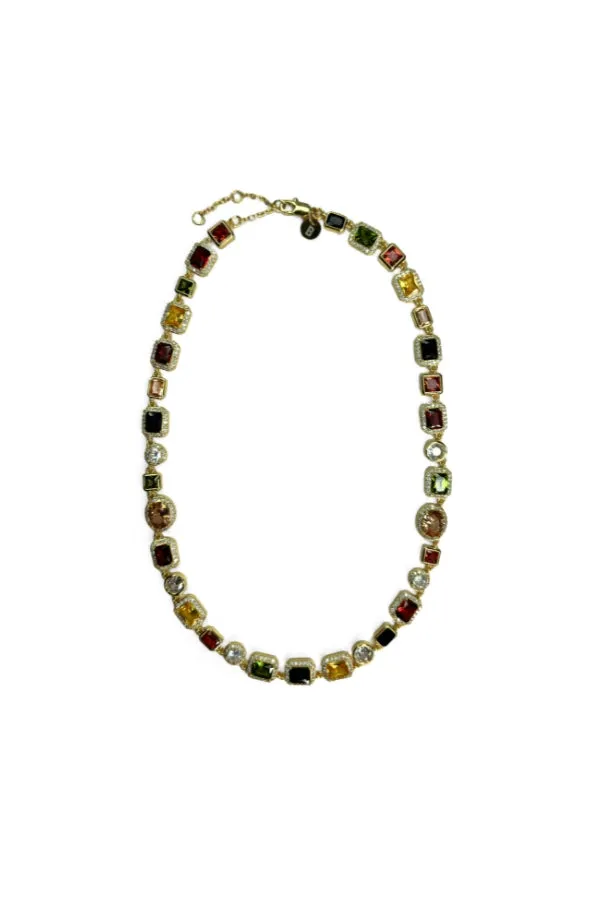 Venetian Gem Choker - Gold