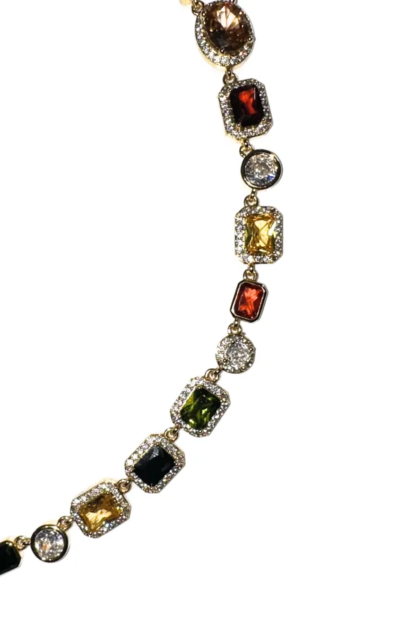 Venetian Gem Choker - Gold
