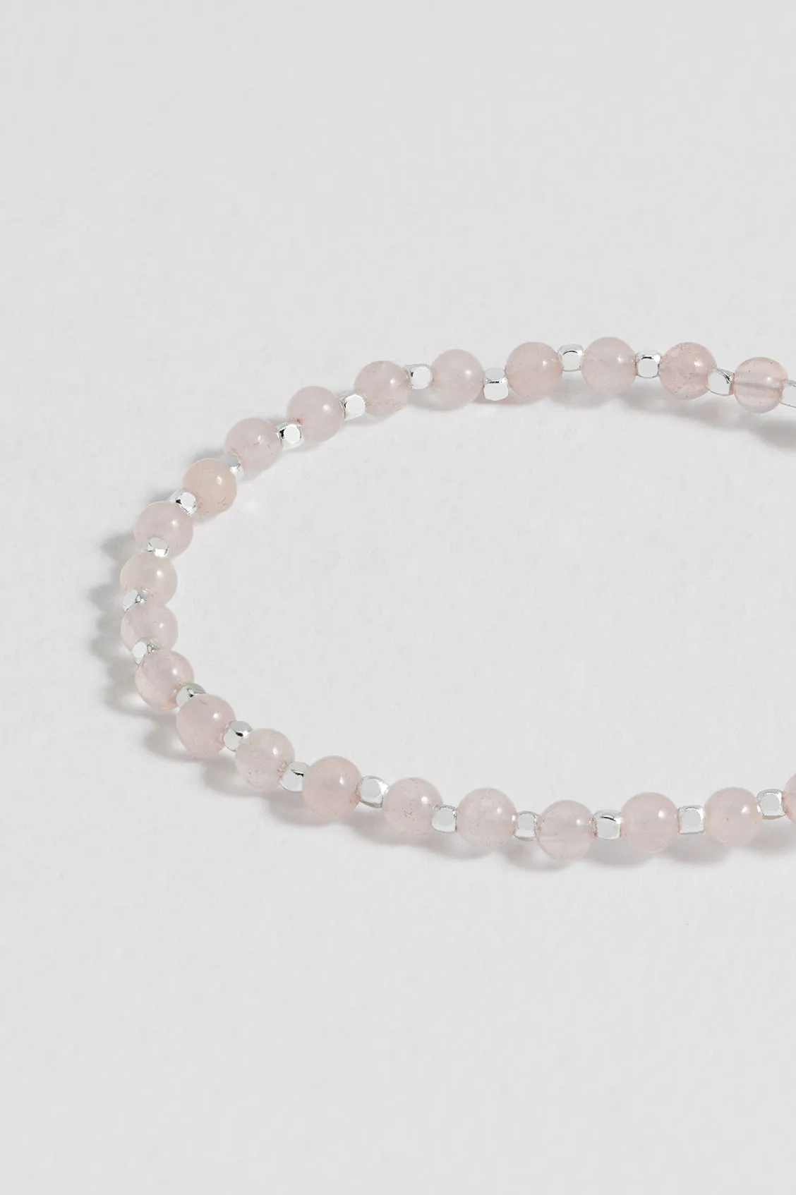 Wellness Rose Quartz Gemstone Amelia Bracelet