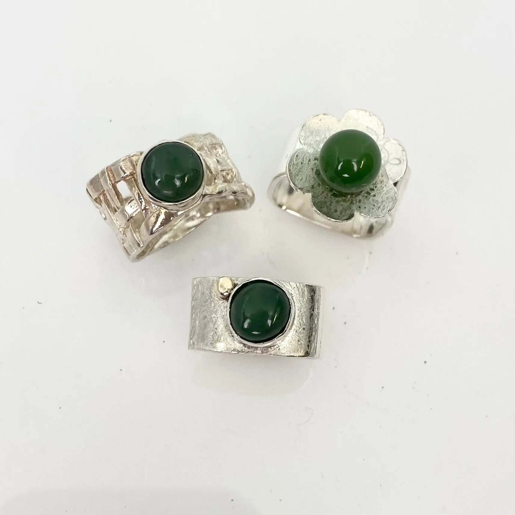 Woven Basket BC Jade Ring