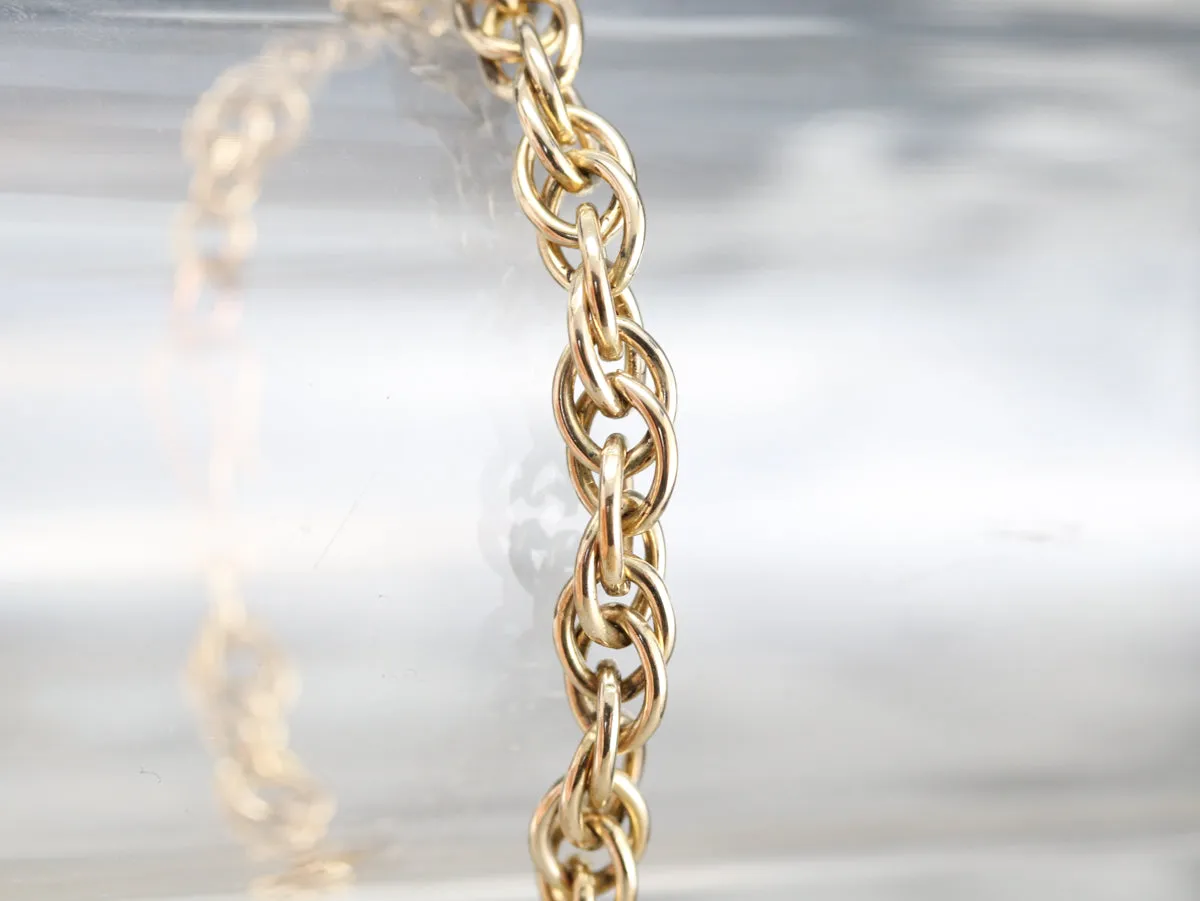 Woven Chain Link Bracelet
