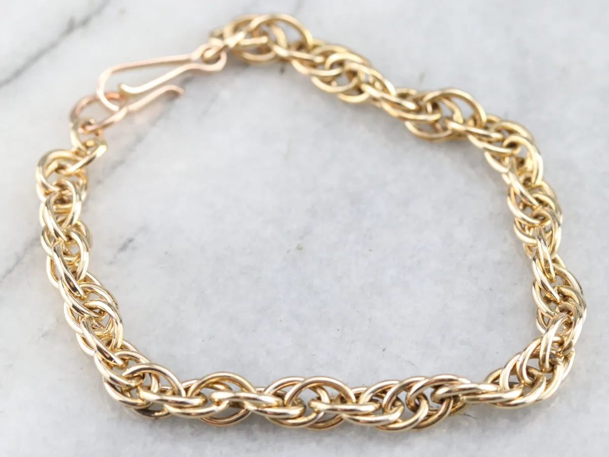 Woven Chain Link Bracelet