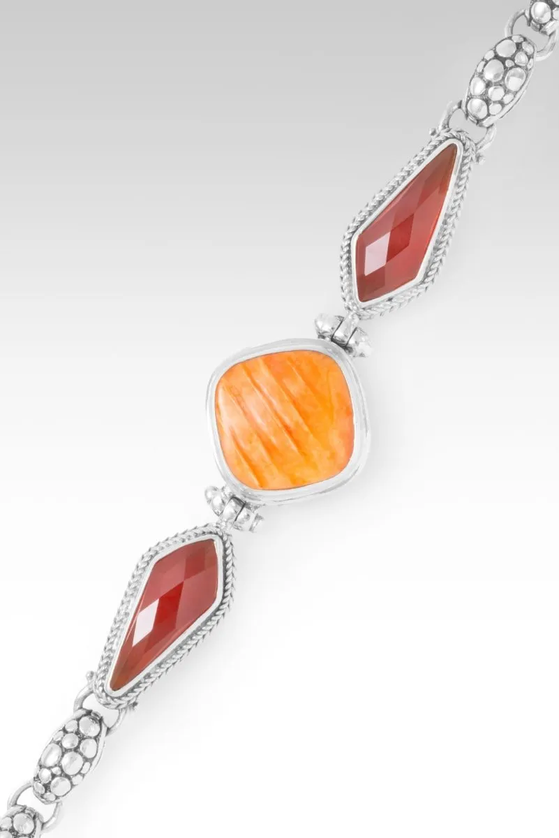 Your Light Will Shine Bracelet? in Orange Spiny Oyster & Carnelian